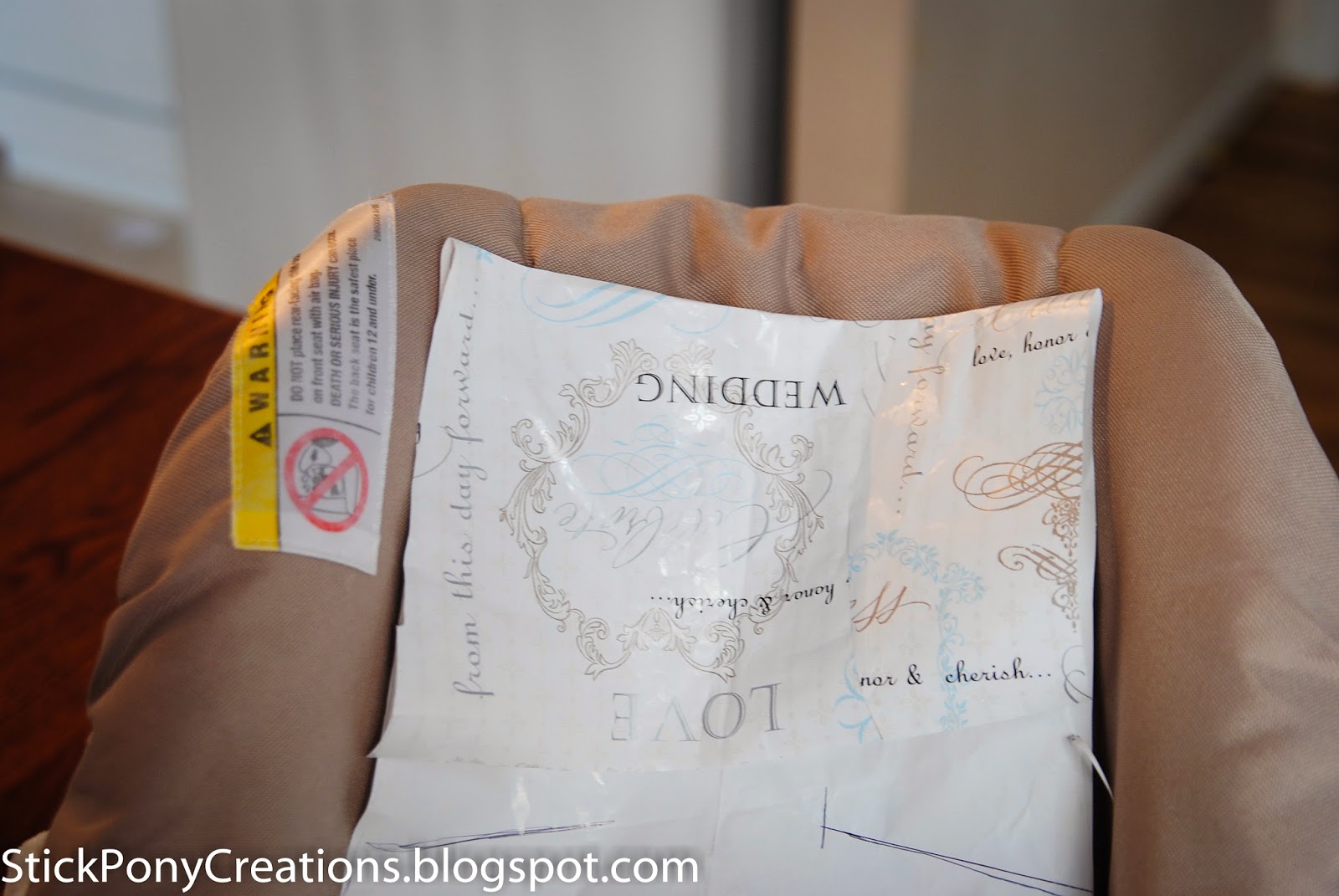 Stick Pony Creations How To Create a Custom Car Seat Liner