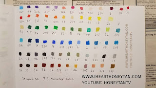 Sennelier Oil Pastel 72 assorted colors set swatches pic