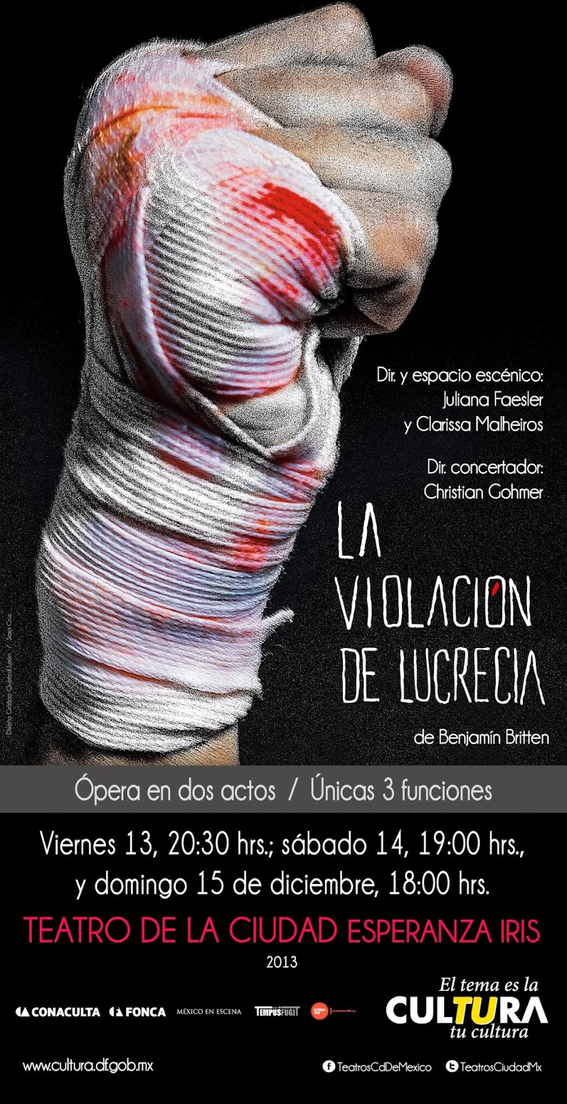 La ópera "La violación de Lucrecia" en el Teatro de la Ciudad