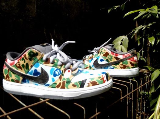 nike dunk low bape