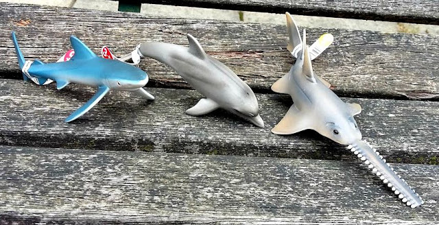 Schleich Ocean Creatures Set Shark, Dolphin and Sawfish