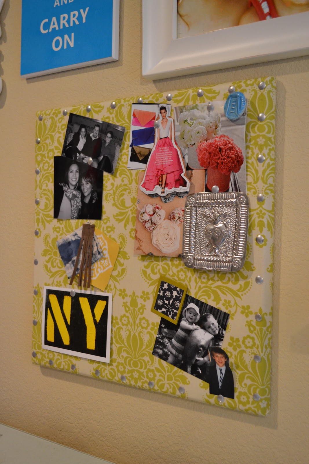 Therapy. Everyone needs some. DIY Fabric Pin Board