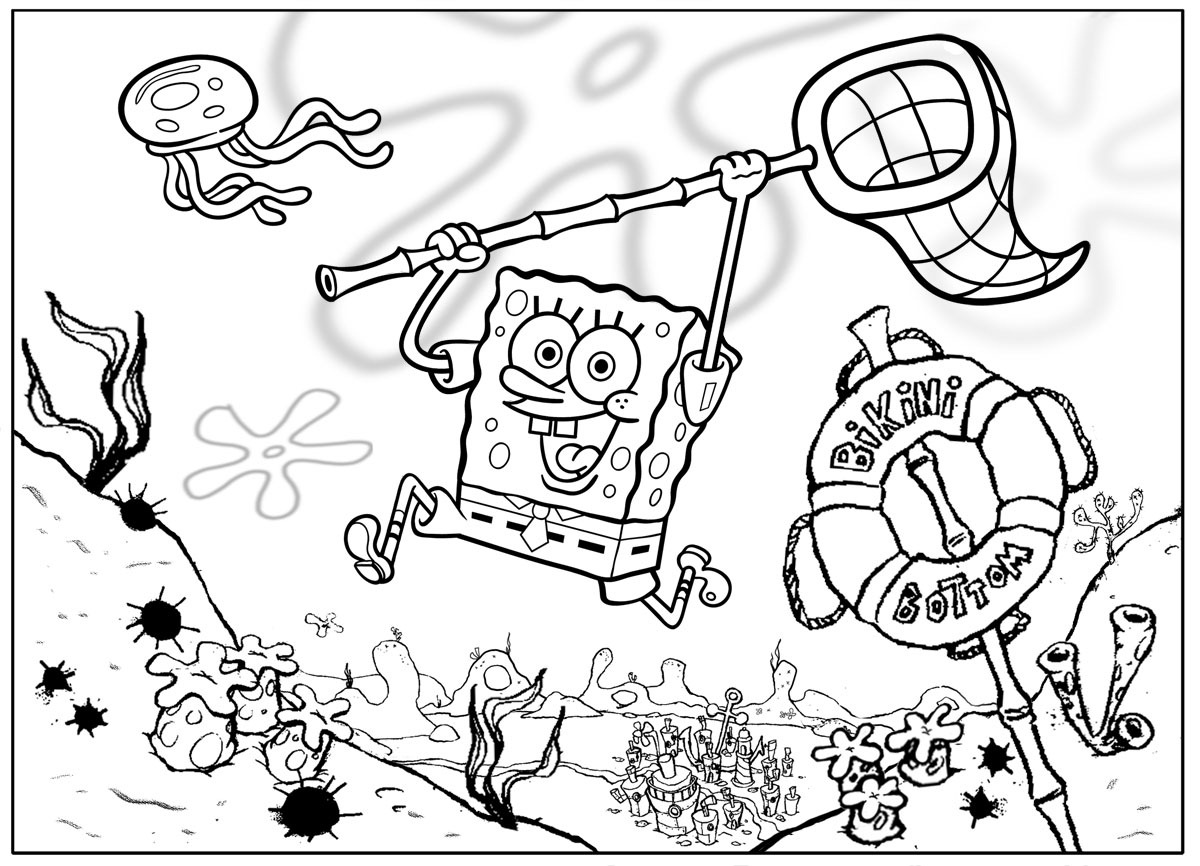 SPONGEBOB COLORING PAGES SPONGEBOB COLORING PAGES