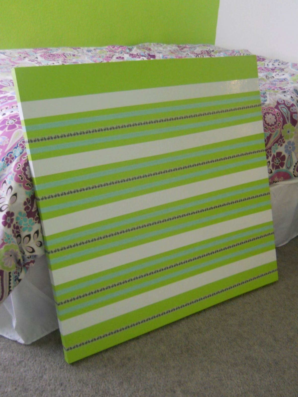 Face to Face : DIY Canvas Art: Washi Tape and Interior Paint