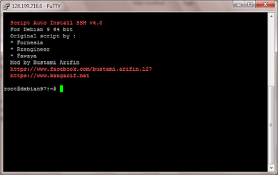 Script Auto Install SSH untuk VPS Debian 9 64 bit