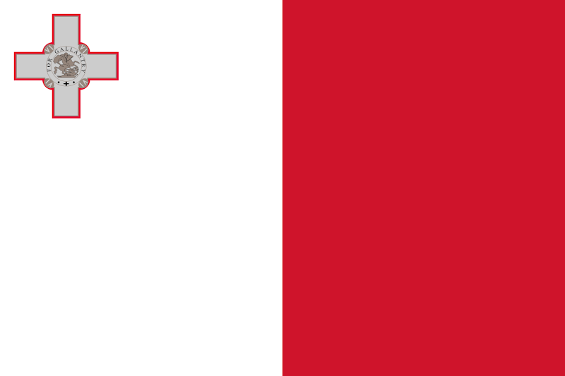 Logo Gambar Bendera Negara Malta PNG JPG ukuran 800 px