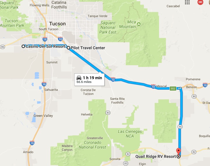 Our Awesome Travels From Tucson to Huachuca City, got stuff done and