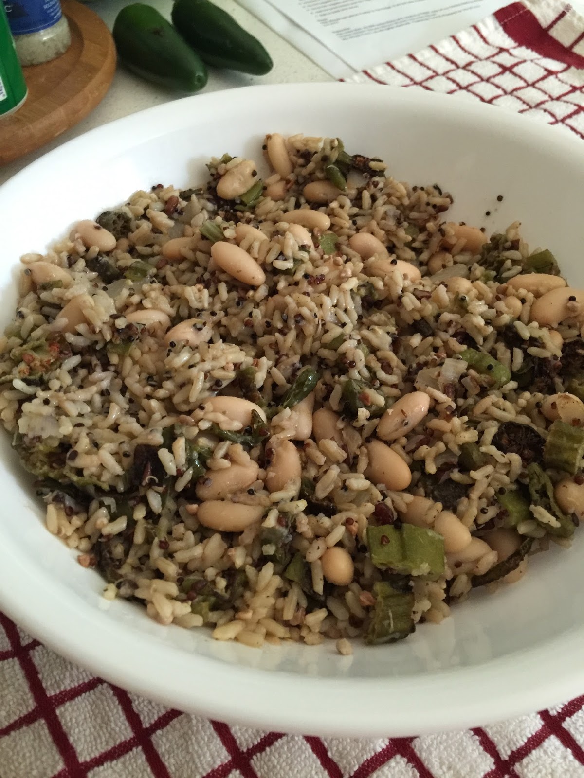 Vannoy Plain & Simple Plant Based Recipe Okra, Bean, & Rice Bowl