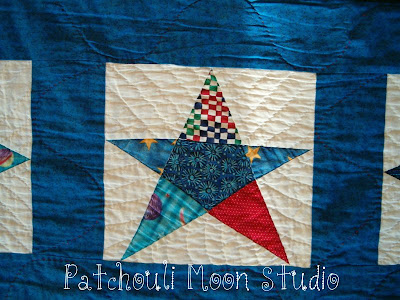 Patchouli Moon Studio~Close-up of quilt for my son