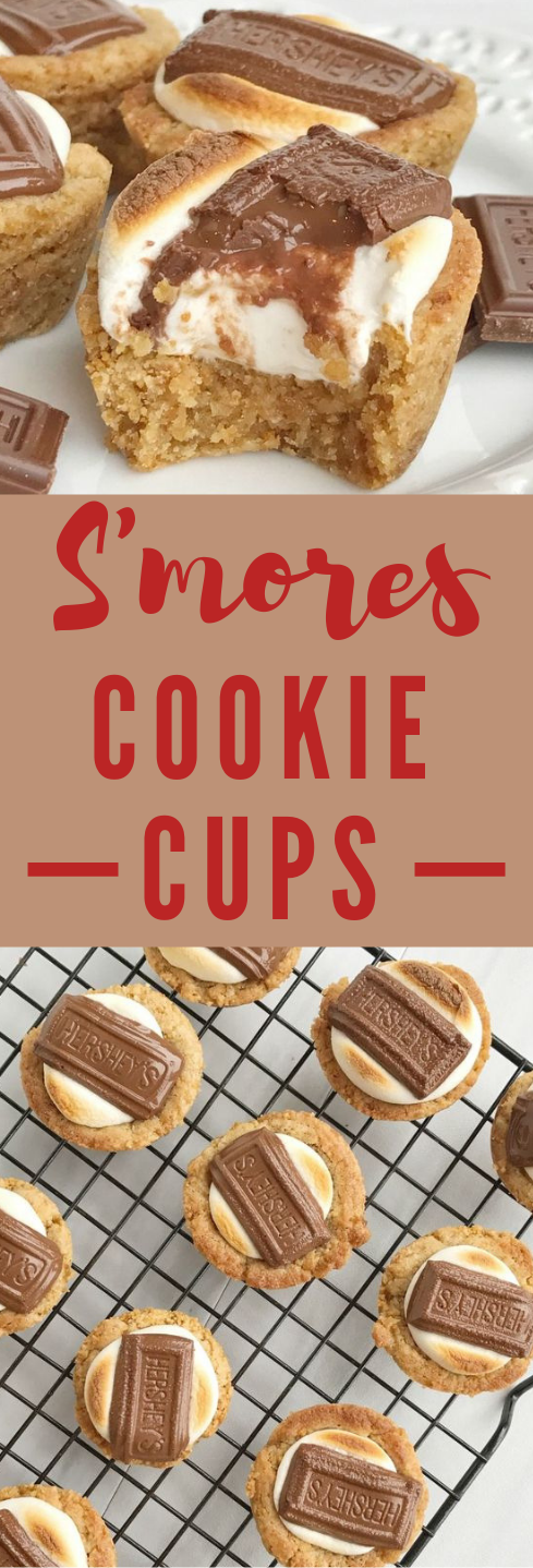 Smores Cookie Cups #cookie #dessert