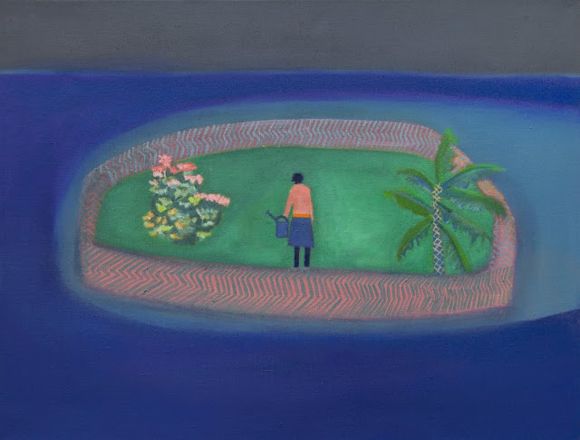 Floating Garden, 2016 by Tom Hammick - Oil on canvas Floating Garden, 2016 by Tom Hammick - Oil on canvas