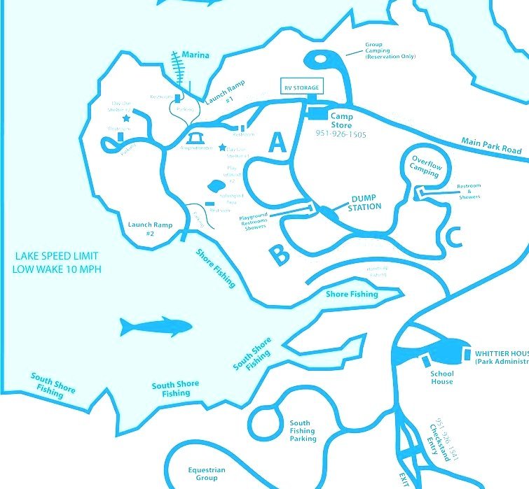 Skinner Reservoir Lake Skinner Map