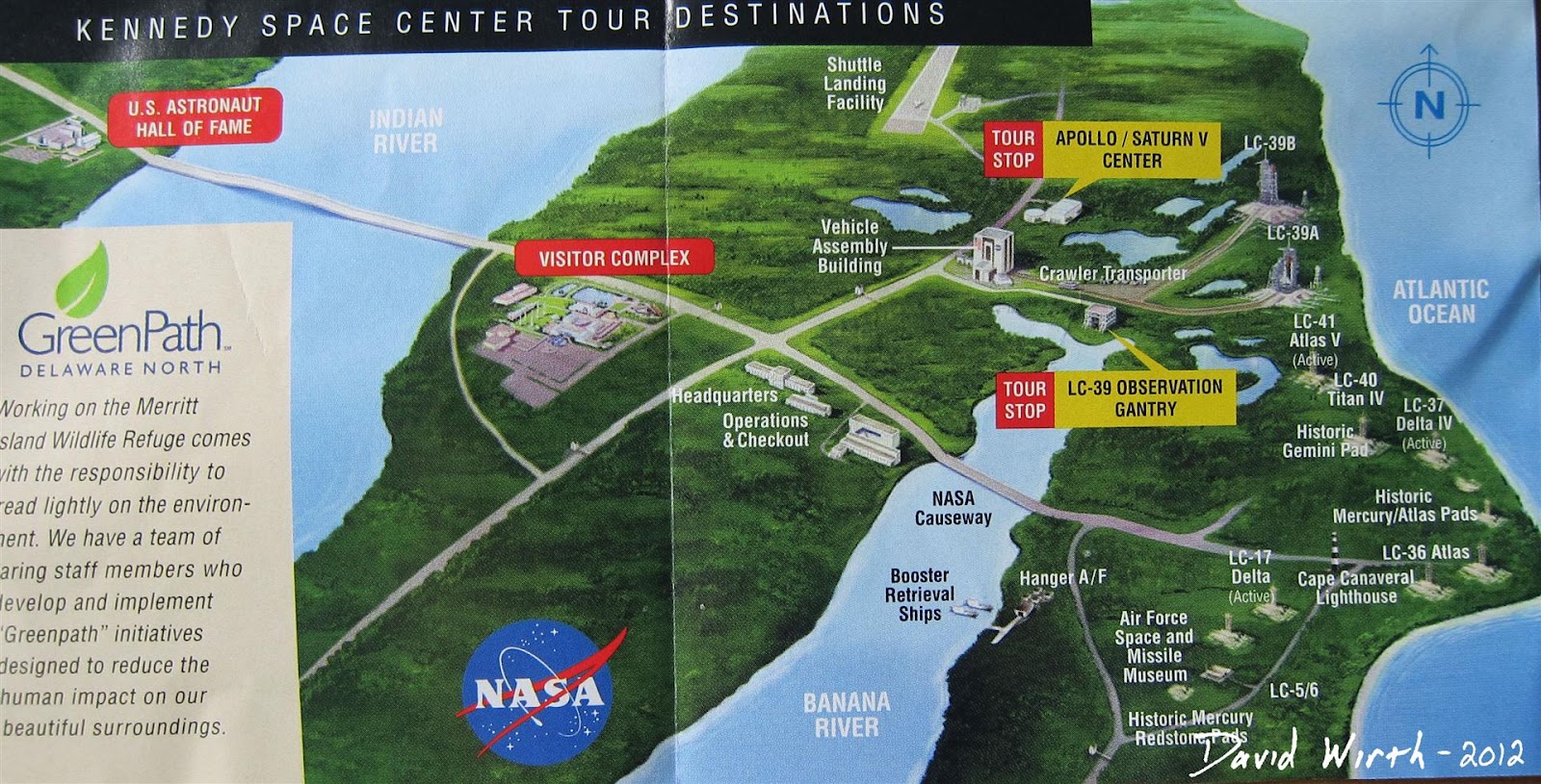 Orlando Florida Kennedy Space - Nasa Kennedy Space Center Bus Tour Stops Map Florida Cape Canaveral (Large)