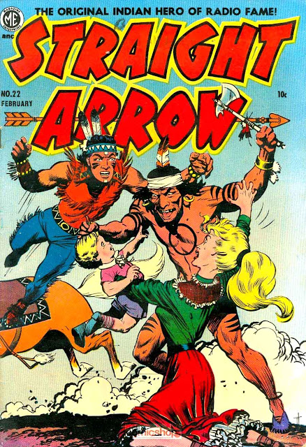 Straight Arrow v1 #22 - Frank Frazetta golden age western cover art Straight Arrow v1 #22 - Frank Frazetta golden age western cover art