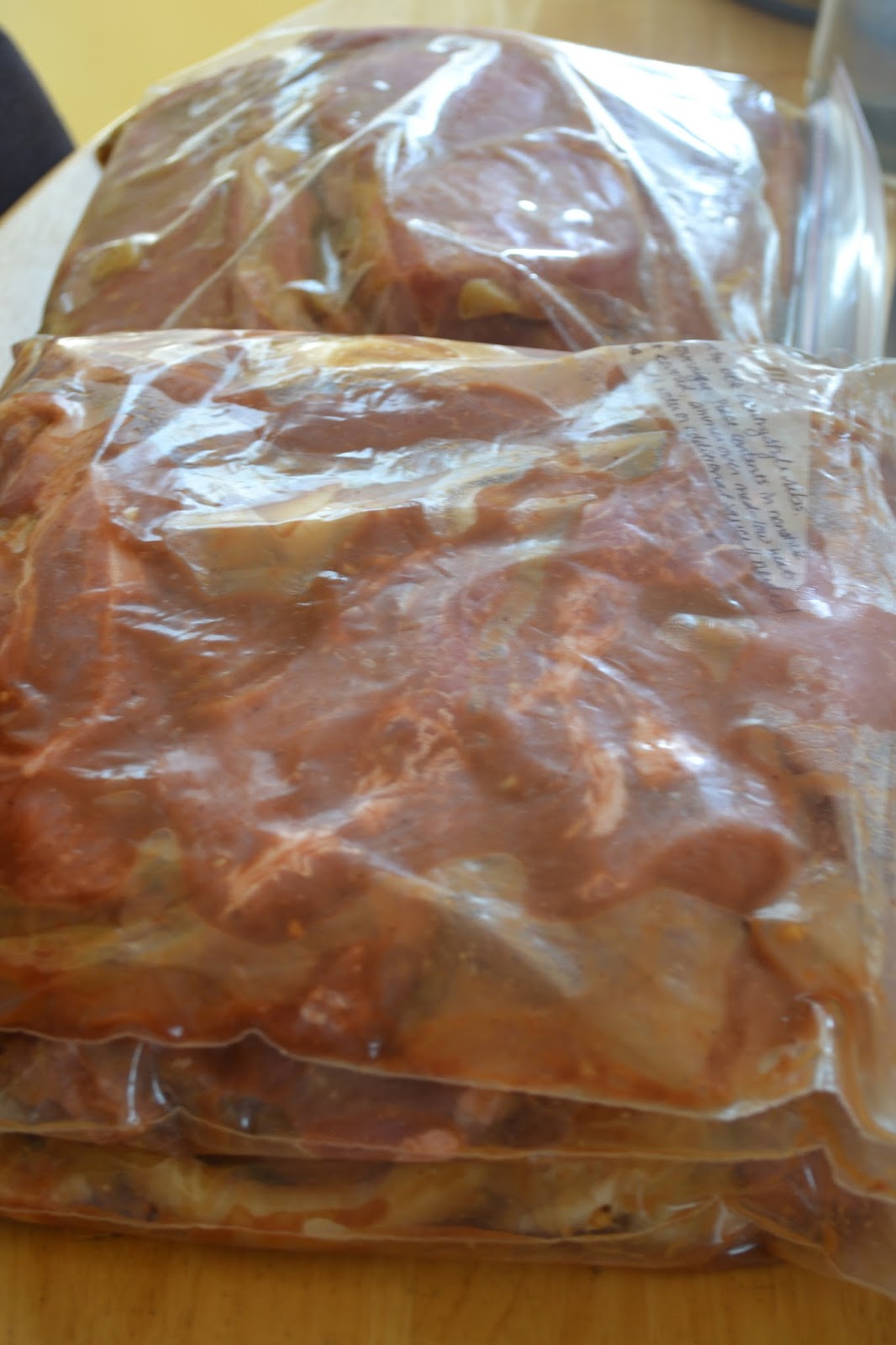 Freezer Meals BBQ Pork Ribs, Honey Glazed Chicken, Candied Garlic