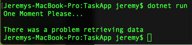 Jeremy Bytes: Using Task with .NET Core 2.0 (Success, Error, Cancellation)