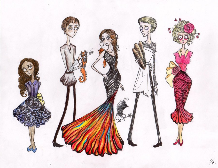 Booksellers in Exile: The Hunger Games Meets Tim Burton - Fan Art