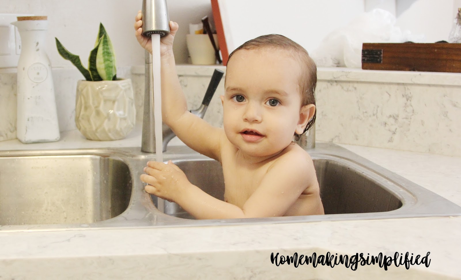 Homemaking Simplified Babies and the Kitchen Sink