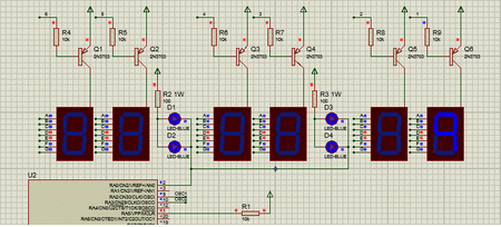 Digital Clock using 7 segment Display with PIC microcontroller (Code ...