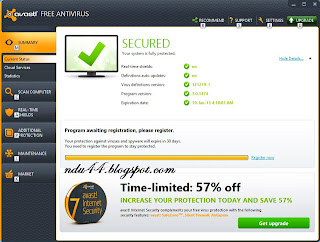 screenshot avast free 

antivirus