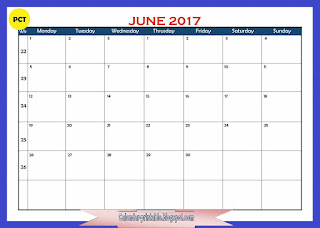 Free Printable Calendar June 2017
