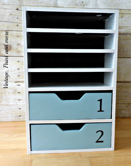 Vintage, Paint and more... stenciled cabinet