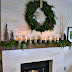 Nature Inspired Christmas Fireplace Mantel