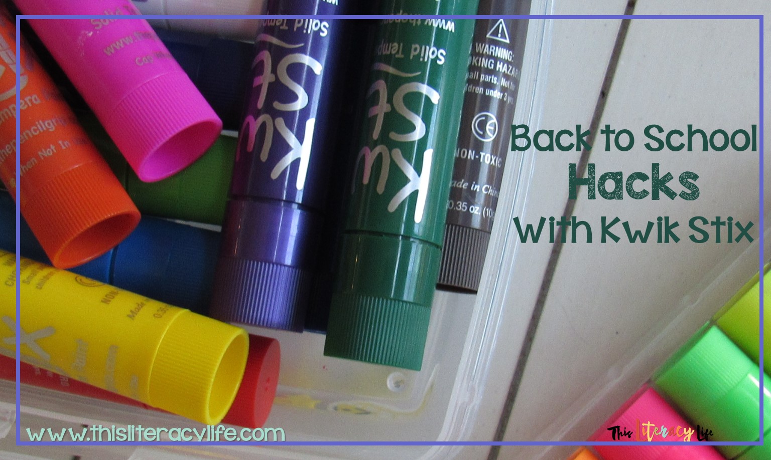 Kwik Stix are a great tool for helping students as they work in your classroom. These 5 hacks will give them new ways to work and not make a mess!