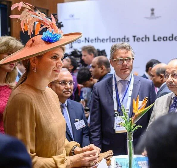 Queen Maxima wore Natan dress at the India-Netherlands Tech Summit