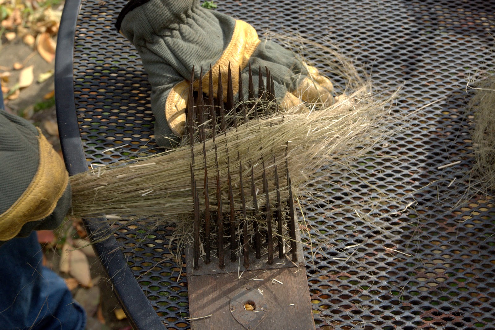 The Inconsequential Blogger Flax to linen experiment breaking