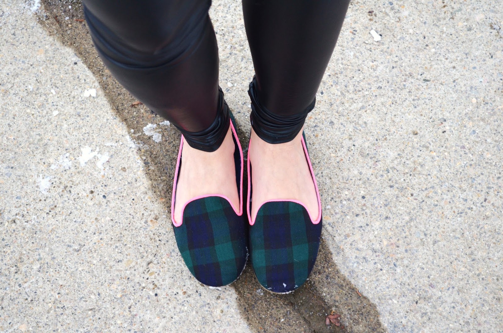 plaid slippers / melanie liliana