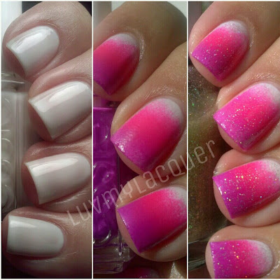Girly Bits: Guest Post Series, with Luv My Lacquer. Gradient and Stamping.