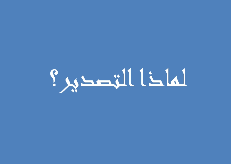 لماذا التصدير