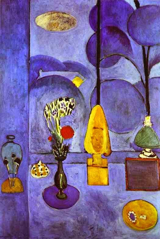 A Janela Azul - Pinturas de Matisse, Henri - (Fauvismo) Francês 