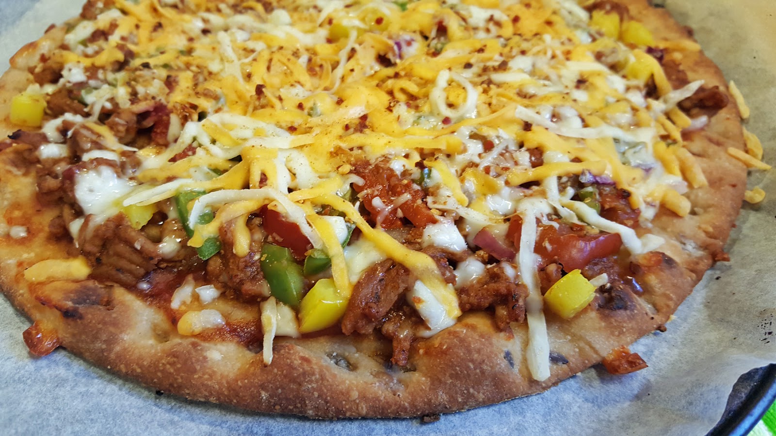 Reflections of the Times BBQ Chicken Jalapeno Pizza