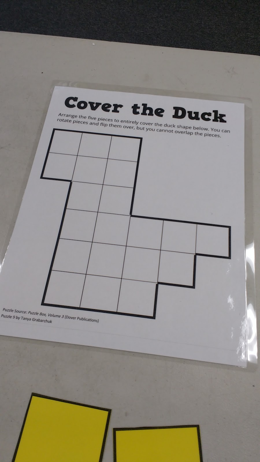 Math = Love Cover the Duck Puzzle from Puzzle Box, Volume 3