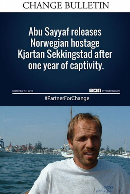Released Norwegian Hostage Thanks Duterte For Rescuing Him From The Abu Sayaff! Released Norwegian Hostage Thanks Duterte For Rescuing Him From The Abu Sayaff!