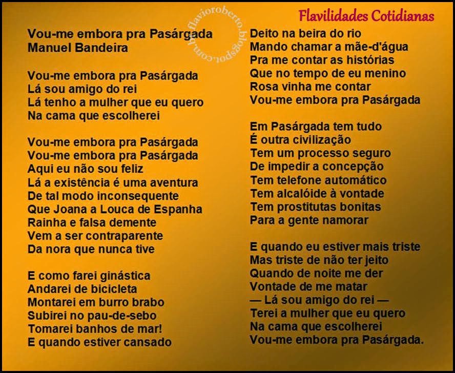 Vou Me Embora Pra Pasárgada Exercícios EDUCA Vou Me Embora Pra Pasárgada Exercícios EDUCA