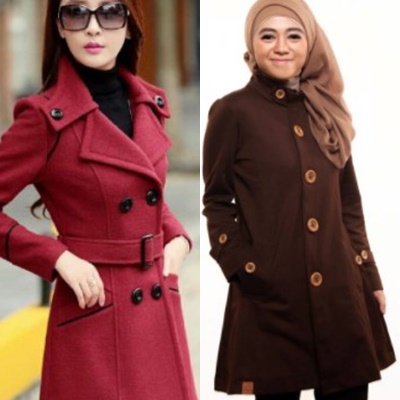 14 Style Hijab Dengan Jaket Parka Wanita Dan Jaket Korea 