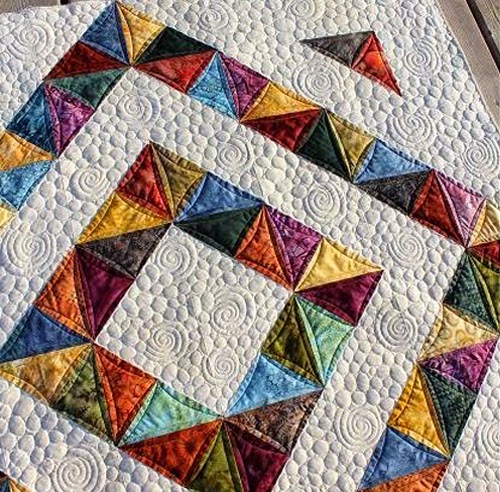 Four Patch Charm Quilt with Tutorial