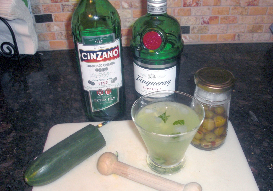 art + food + friends Recipe Cucumber Basil Martini