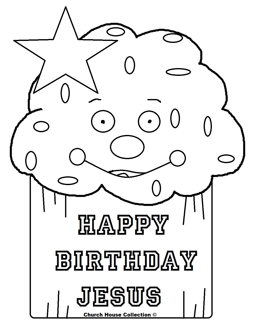 Church House Collection Blog Happy Birthday Jesus Cupcake Coloring Page Church House Collection Blog Happy Birthday Jesus Cupcake Coloring Page
