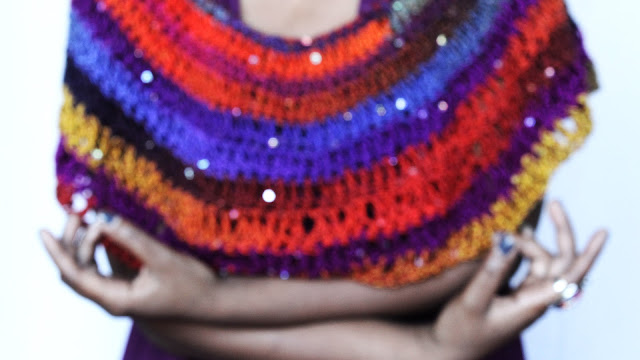 DIY// Free Crochet Pattern// One Skein Crochet Shawl.