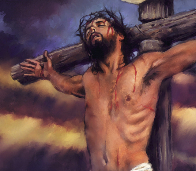 Crucifixion of Jesus Christ Church Wall Mural