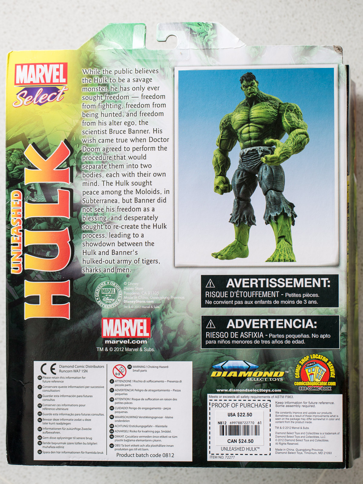 Red Dot Hobbies Marvel Select Unleashed Hulk