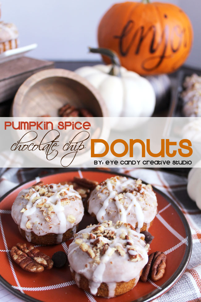 pumpkin spice chocoalte chip donut recipe, free recipe cards, nestleholiday