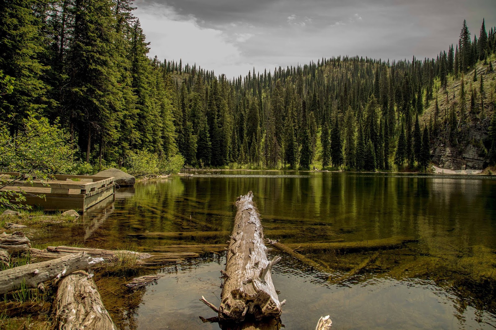 On The Road Full Time Rving Spruce Lake Northern Idaho