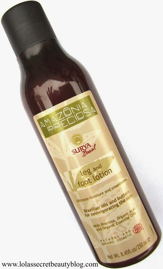 lola's secret beauty blog Surya Brasil Amazônia Preciosa Leg and Foot