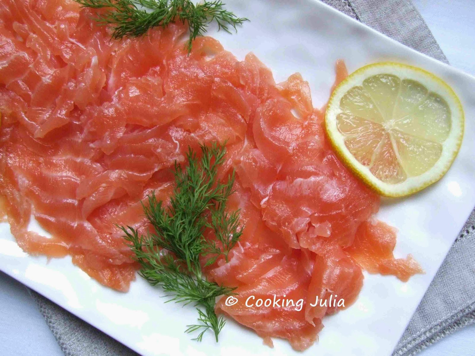Faire Du Saumon Fumé Saumon Fumé 28 COOKING JULIA : SAUMON FUMÉ MAISON