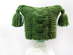 pattern green baby newborn hat